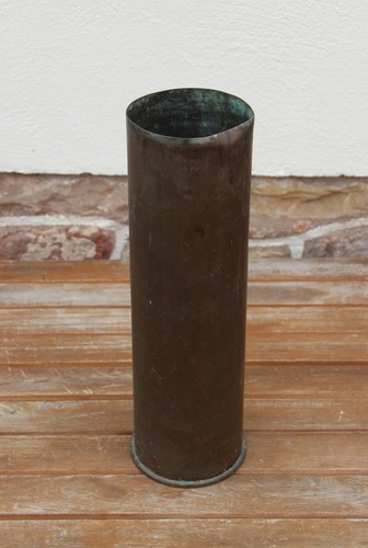 Douille obus laiton 105mm - , 1943