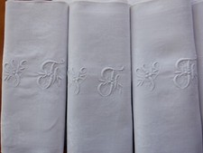 Linge Ancien 6 Serviettes