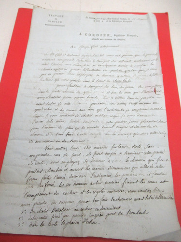 Cordier autographe signé - autographe,