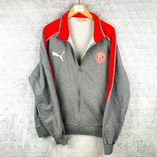 Puma Fortuna Düsseldorf F95 Sweat Zippée Homme XXL Gris Rouge Manches Longues