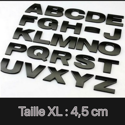 Lettre chiffre metal - lettre, 3d