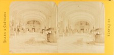 FRANCE Paris Musée du Louvre Égypte Sculpture, Photo Stereo Albumine ca 1868