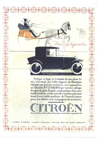 Publicite citroën sortie - publicite, de