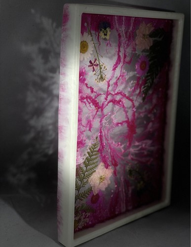 Handmade resin vanity tray - handmade,