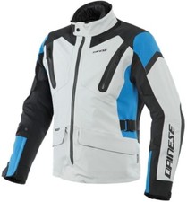 Veste Jacket Moto Dainese Tonale D-Dry XT H2O Grey Black Bleu Laminé TG 46