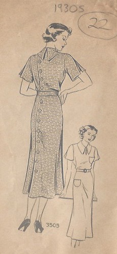 1930s vintage couture motif - vintage,