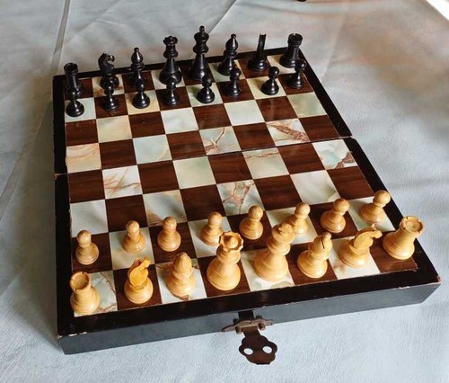 Jeu échec bois - jeu, |