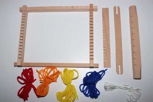 Métier tisser - tisser, (22x16,5cm)