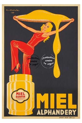 Publicité miel alphandery - publicité,