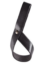 Simple Support Ceinture pour Corne à Boire en Cuir, Titulaire de Corne, Noir