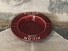 Cendrier publicitaire en faïence de Gien, estampillé, pour la marque PICON