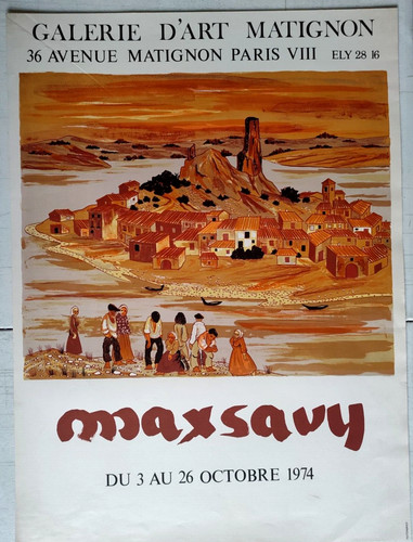 Affiche originale max savy - affiche,