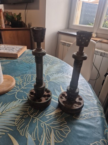 Paires bougeoirs cuivre - paires,