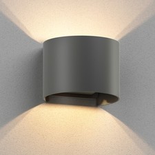 Applique murale RUNEL pour extérieur IP65 up/downlight anthracite mat ronde 1x