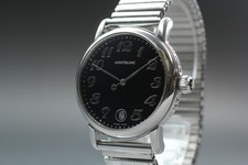 Montre à quartz pour homme "Exc+5" Montblanc Meisterstuck 7027 noire 34 mm...