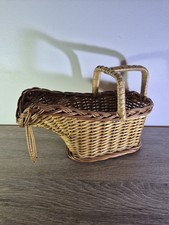 Ancien Porte Bouteille Vin En Osier Deco Vintage