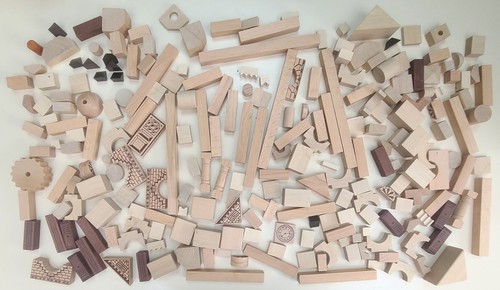 Blocs construction bois - de, en