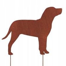 Figurine chien léopard Catahoula CORTEN GARDEN DEKORATION