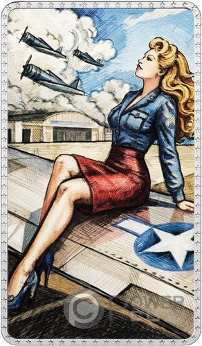 Pin girls nose art - pin, 2