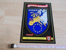 Carte postale blason adhésif EUROPE DES 12