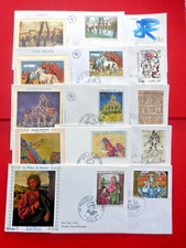 SUPERBE  LOT  n° 4  de 10 ENVELOPPES FDC  1er JOUR :  FORMAT  TABLEAUX