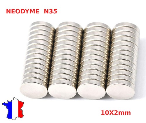 Aimant neodyme 10x2 n35 - 10x2, mm