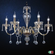 Lustre en Cristal Or Classique