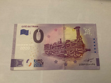 BILLET TOURISTIQUE 0 EURO ZÉRO EURO CITÉ DU TRAIN 2020  ANNIVERSARY