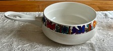 Ancien Poelon , Casserole pour Fondue Porcelaine à Feu Acapulco Villeroy & Boch