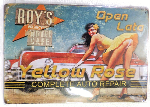 Plaque metal vintage - metal, 20x30