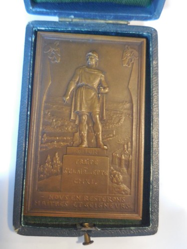France médaille plaque