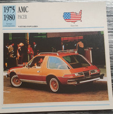 AMC PACER CARTE EDITION ATLAS AUTO VOITURE