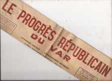 journaux anciens Progrès républicain du Var 23 novembre 1946