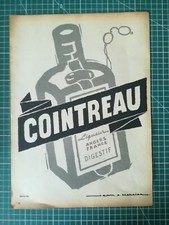641 PUBLICITE ANCIENNE 1950 liqueur Cointreau Angers dessin A Mercier