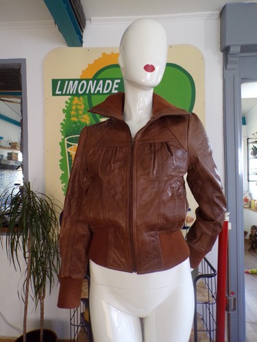 Veste cuir véritable whet - veste,