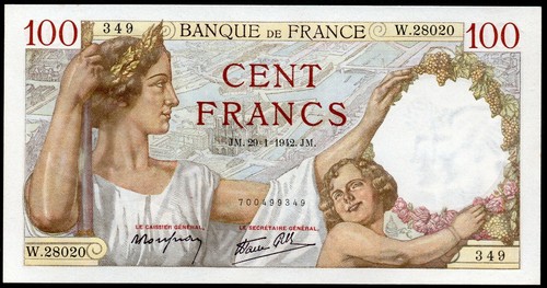 Sully 100 francs émis - 100,