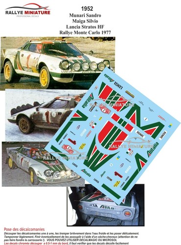 Decals ref 1952 lancia - ref,