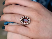 Bague de mariage style art
