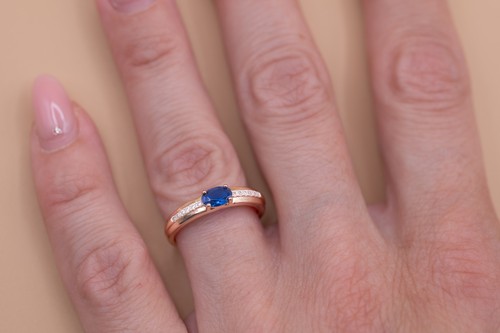Bague plaqué rose 585 rg - rose,