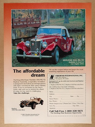 1986 fiberfab 1952 td - fiberfab, mg-td