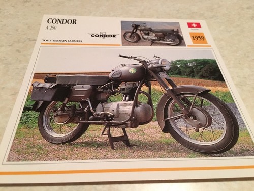 Carte moto condor 250 armée - moto,