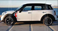 Autocollant sticker décoration créative aile latérale voiture Mini Cooper R61 R60