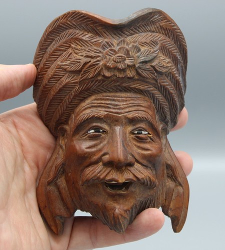 Ancien masque bois asie - masque,