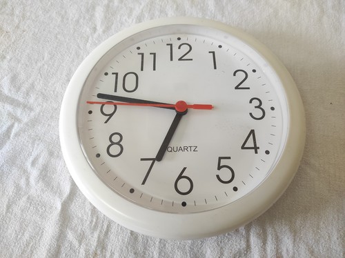 Pendule murale quartz blanc - murale,