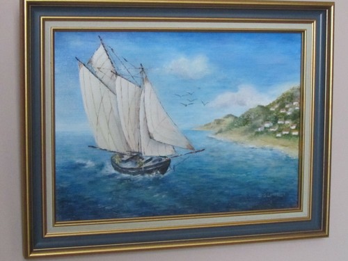 Tableau marine voilier - –,