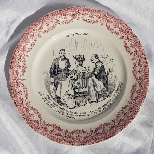 Ancienne assiette parlante au - ancienne,