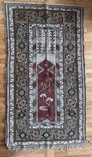 Tapis caucasien vintage noué main – Géométrique tribal – Vers 1960–80
