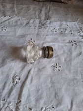 Ancien bouton de porte en verre taille