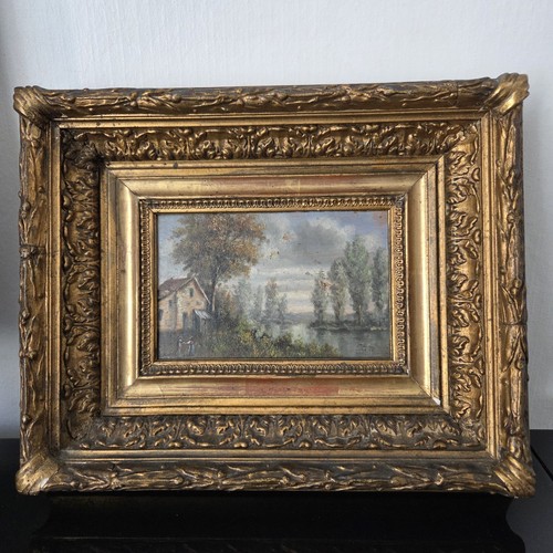 Tableau xixè huile - huile, sur