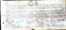Parchemin 1722 de Richebourg